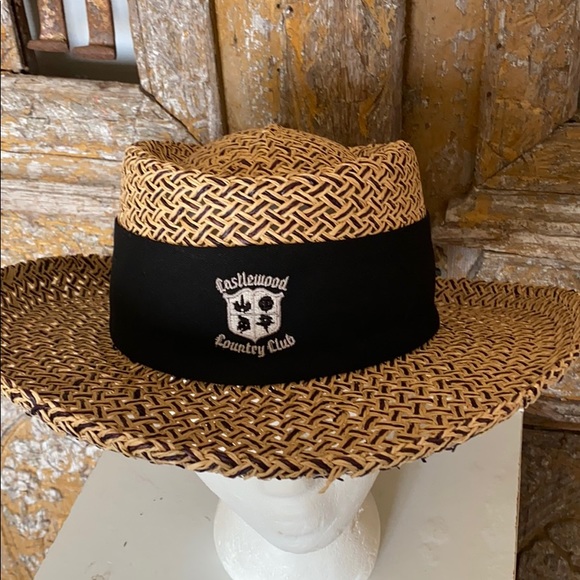 HEADWEAR CASTLEWOOD COUNTRY CLUB STRAW HAT GOLF - Picture 2 of 9